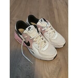 Nike Air Max Excee Womens Size 9.5 White and Pink Athletic Running Shoe Sneakers